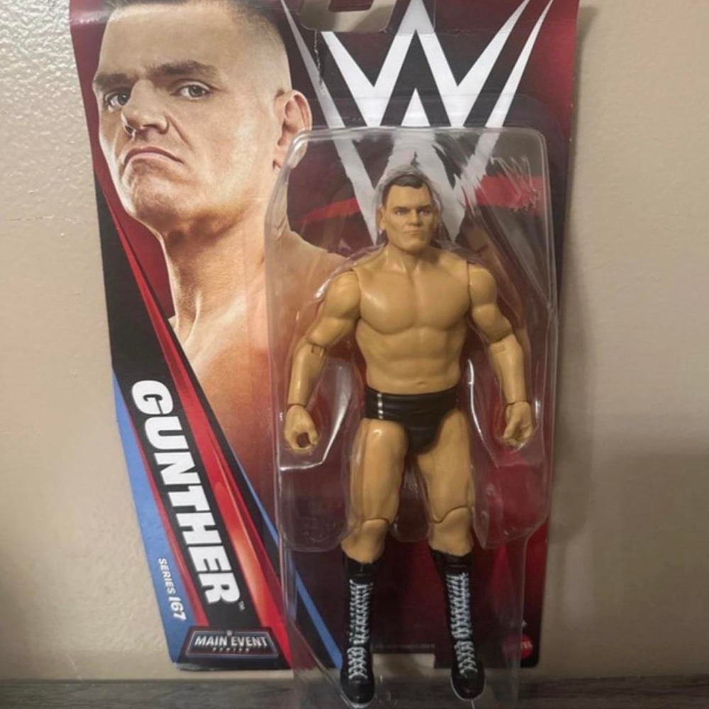 WWE Gunther Action Figure Main Event Series 167 Black Ring Gear New